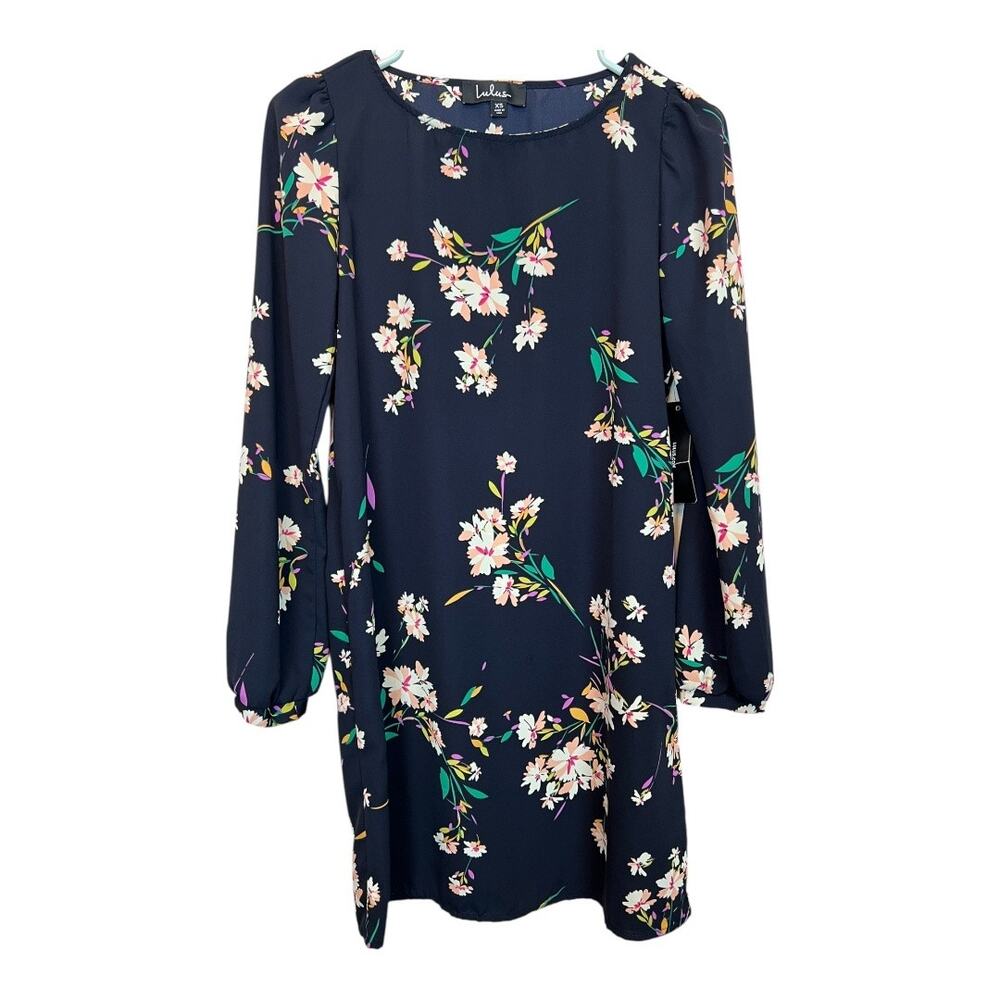 Lulus Floral Womens Coquette Cottagecore Dress Girly Romantic XS Long Sleeve